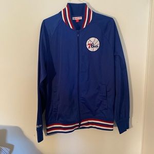 Mitchell & Ness 1980s Philadelphia 76ers throwback jacket, worn twice